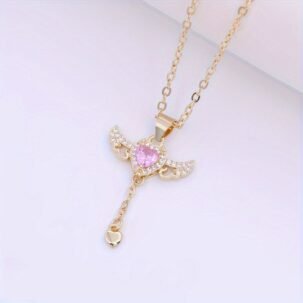 pink heart pendant