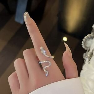 silver snake rings